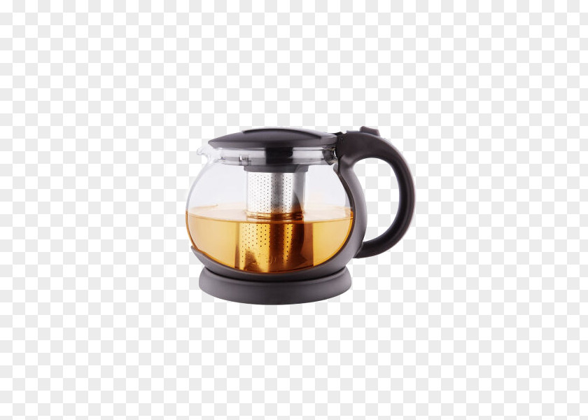 Auto Flip With Stand Glass Teapot Jug Kettle PNG