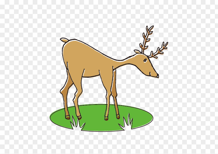 Hand-painted Cartoon Deer Free Downloads, Reindeer Clip Art PNG