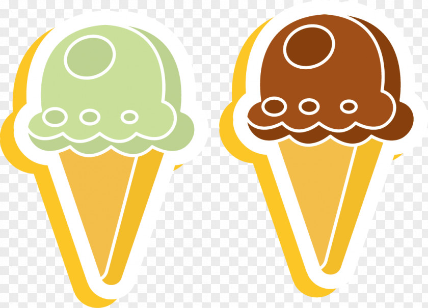 Cartoon Creative Ice Cream Cone PNG