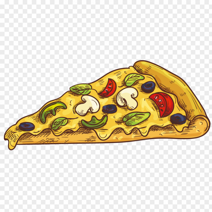 Hand-painted Pizza Soft Drink Fast Food Hamburger Cheeseburger Hot Dog PNG