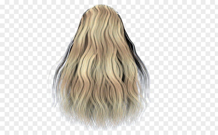 Long Hair Blond Hairstyle PNG