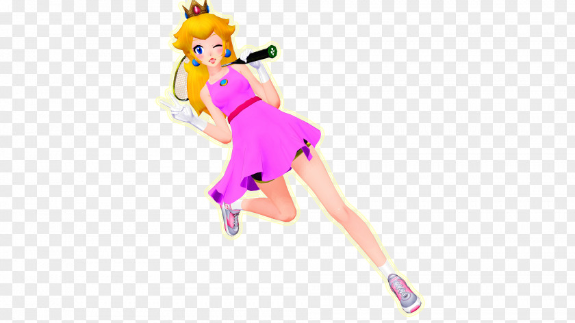 Princess Peach Figurine Desktop Wallpaper Doll Computer Animated Cartoon PNG