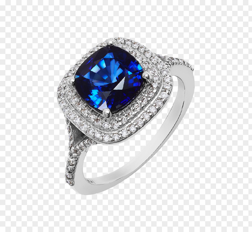 Sapphire Blue Ring Gemstone Jewellery PNG