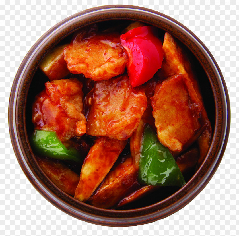 Eggplant Fish Protection Sweet And Sour Asam Pedas Recipe Dish PNG