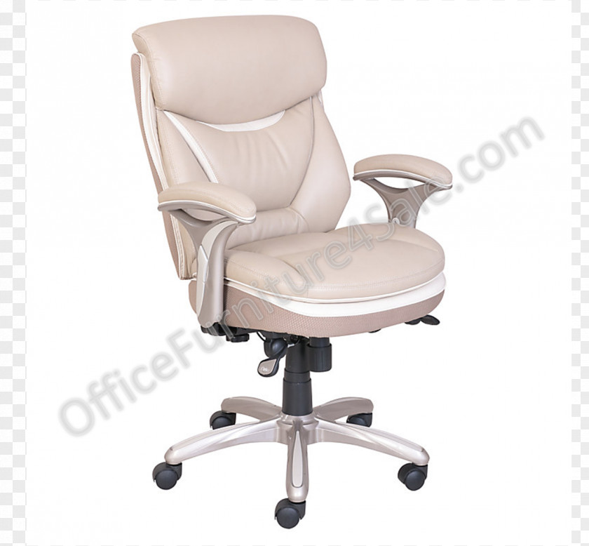 Office Desk & Chairs Bonded Leather Furniture PNG