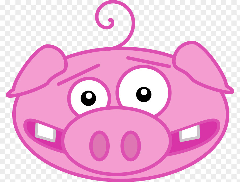 Funny Cartoon Faces Images Large White Pig Clip Art PNG
