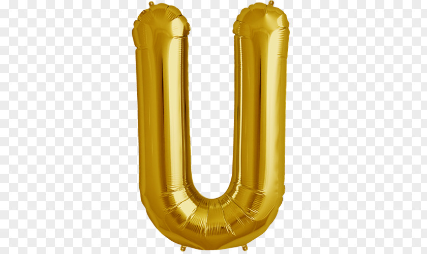 Gold Letter Mylar Balloon Party Birthday PNG