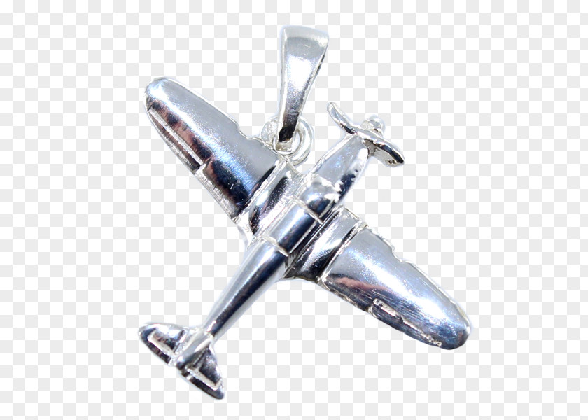 Silver Body Jewellery Propeller PNG