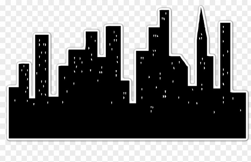 Tall Silhouette Skyline PNG