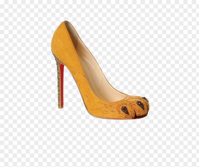 The New High-heeled Shoes With Thin Yellow Autumn Footwear Shoe Designer Sandal Fashion PNG
