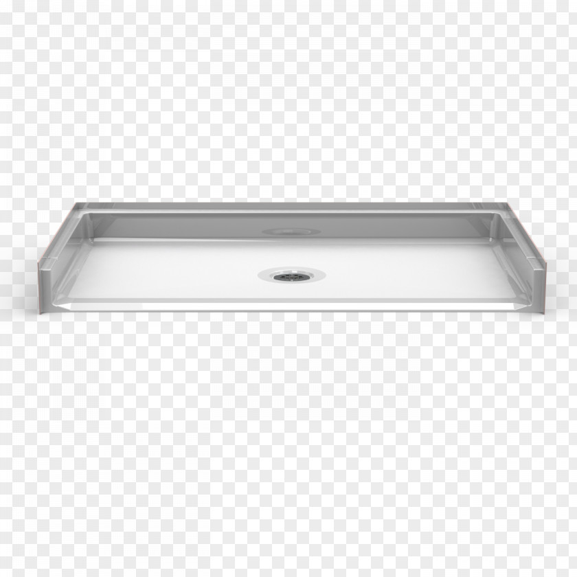 Barrier Free Shower Pan Kitchen Sink Bathroom White PNG