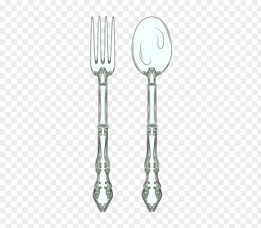 Spoons And Forks Pattern Vector Material Knife Spoon Fork Kitchen Utensil PNG