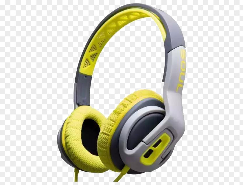Yellow Headphones Sound Soul Lightning Ear PNG