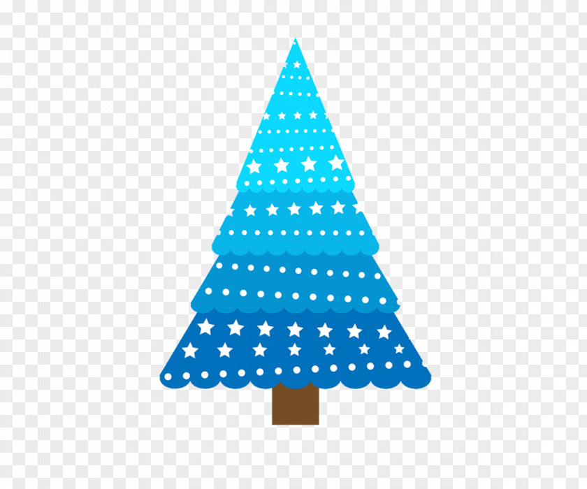 Blue Dream Christmas Tree Clip Art PNG