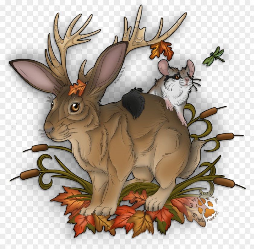 Folk Tattoos Domestic Rabbit Hare Art Deer PNG