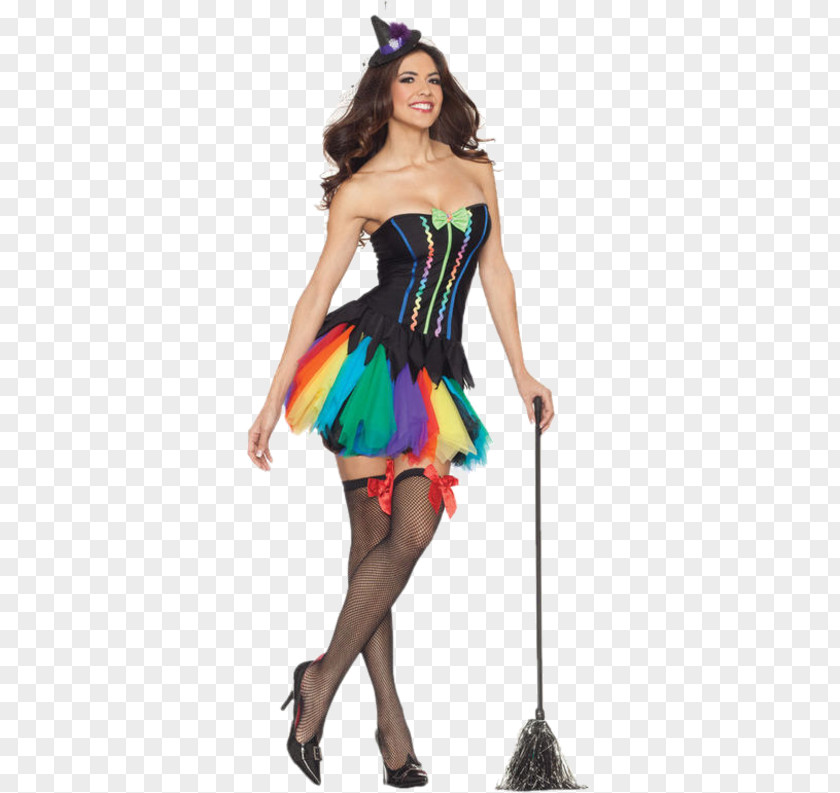 Party Costume Fashion Woman Rainbow PNG