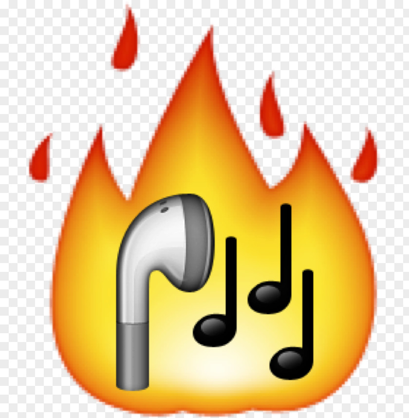 Song Emoji IPhone Snapchat Fire Text Messaging PNG