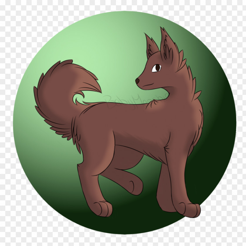 Admire Dog Green Snout Cartoon Character PNG