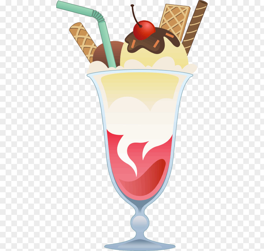 Ice Cream Wafer Cones Milkshake Sundae Cocktail PNG