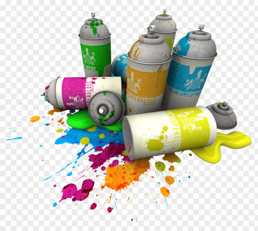 Spray Paint Aerosol Painting Paper PNG