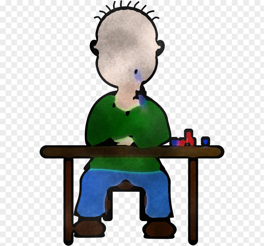 Child Table Cartoon Sitting Furniture PNG