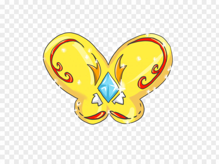 Golden Butterfly Body Jewellery Clip Art PNG