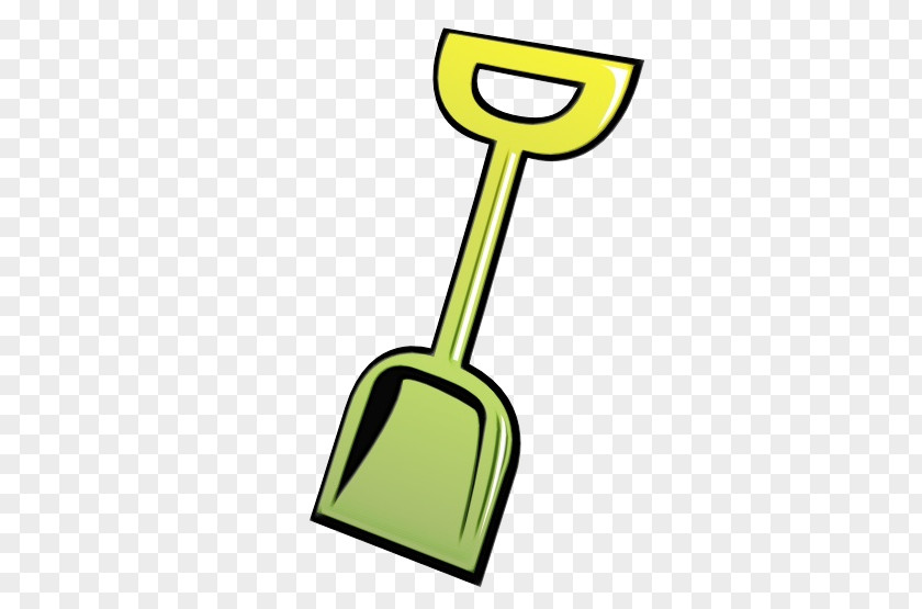 Logo Shovel Watercolor Garden PNG