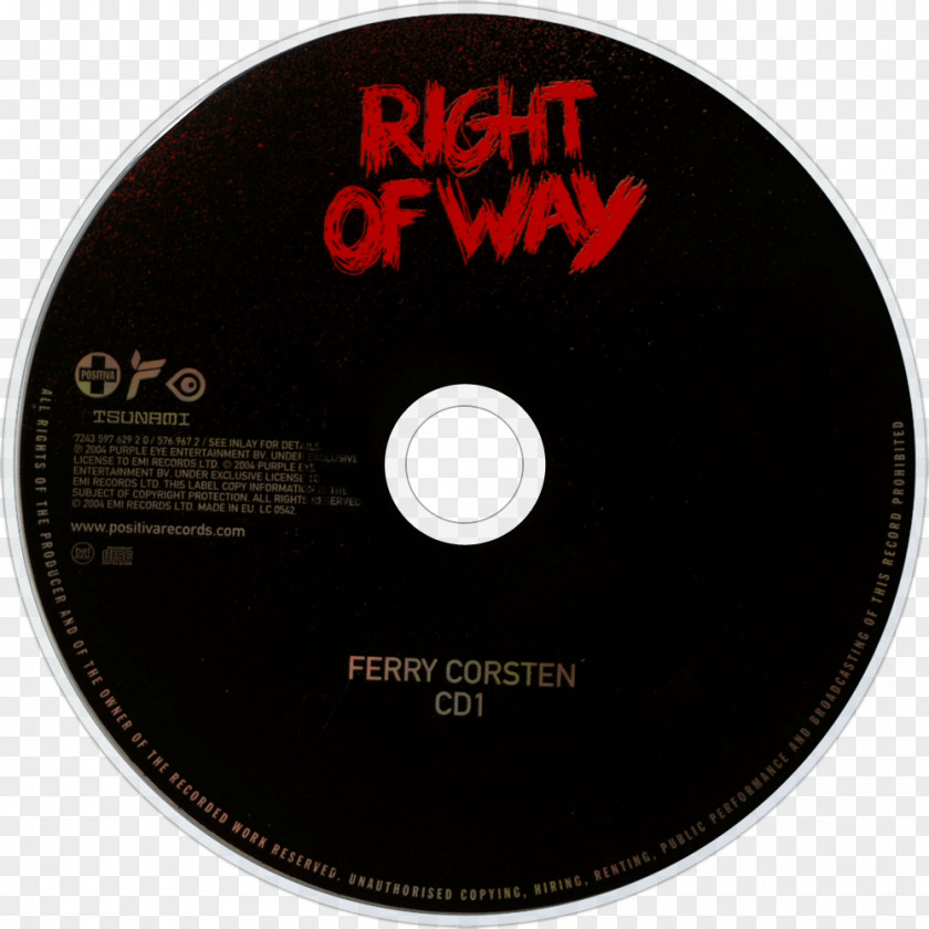 Right Of Way Compact Disc Disk Storage PNG