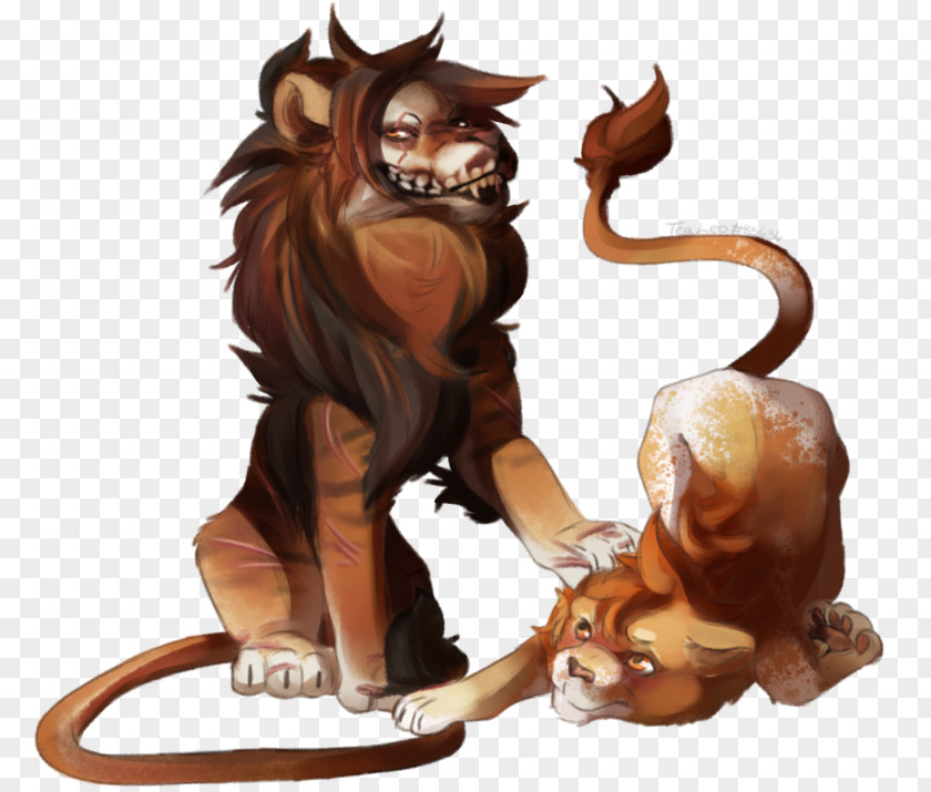 Try Cat Lion Art Piebald Tealeo PNG