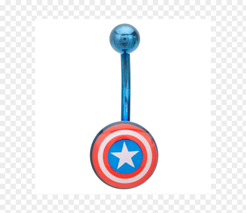 Captain America Navel Piercing Body Jewellery Superhero PNG