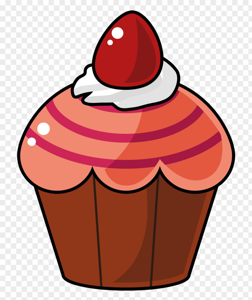 Cartoon Desserts Cliparts Cupcake Red Velvet Cake Muffin Ice Cream Cone Clip Art PNG