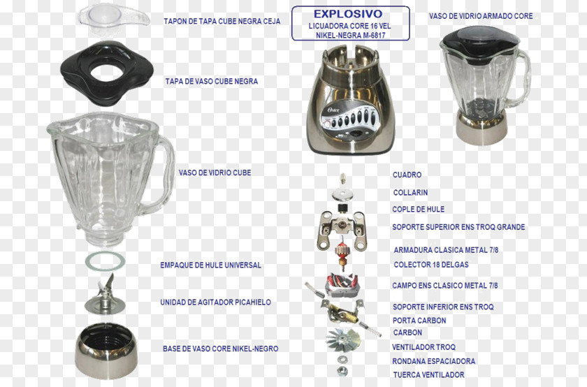Glass Blender John Oster Manufacturing Company Osterizer Sunbeam Products PNG