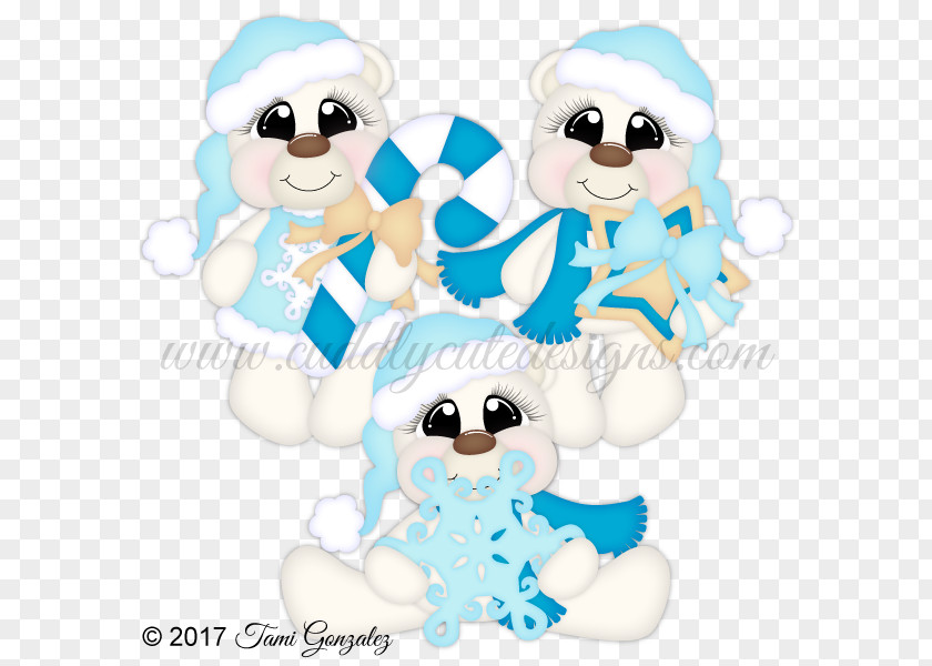 Polar Bear Candy Cane Stuffed Animals & Cuddly Toys Textile PNG