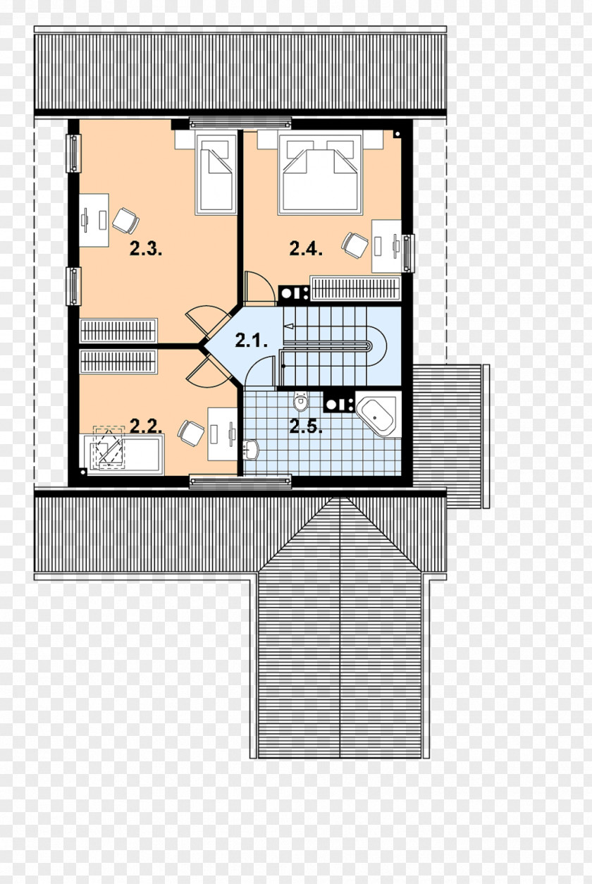 Angle Facade Floor Plan Square PNG