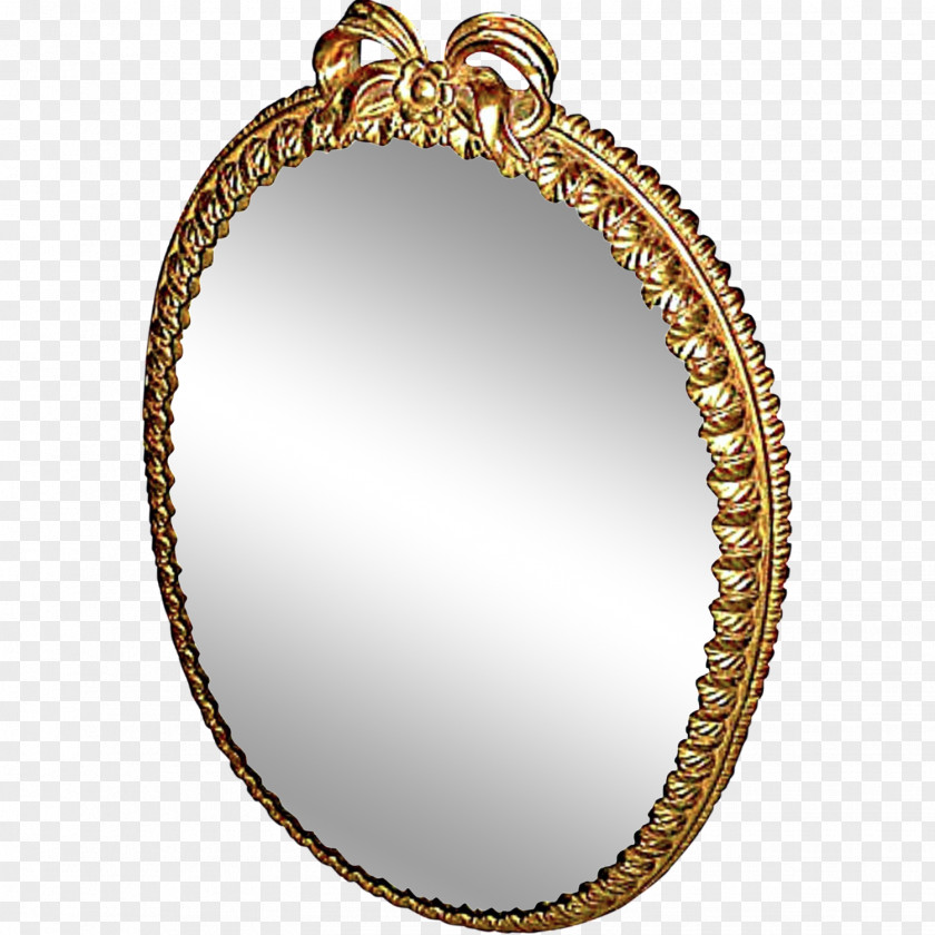 Mirror Glass Gilding Metal Gold PNG