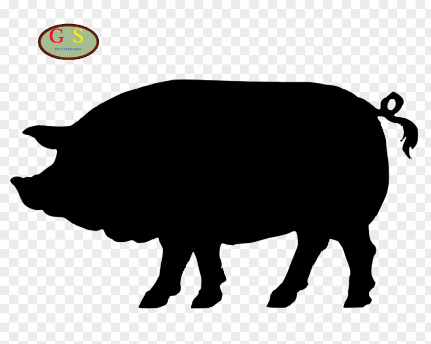 Pig Mr. Pig's Smokehouse Silhouette Clip Art PNG