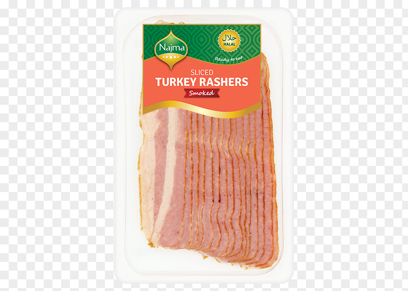 Sliced Bacon Back Ham Halal Turkey PNG