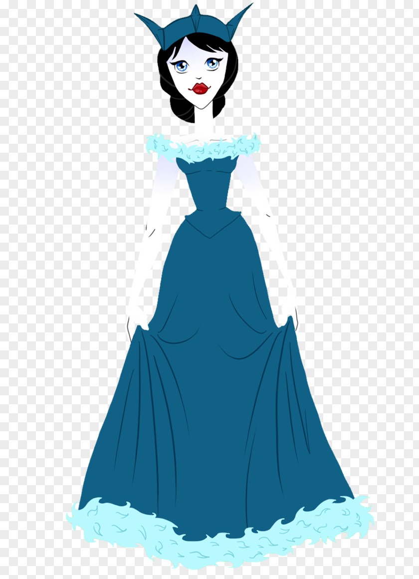 Ice Queen Costume Design Legendary Creature Gown Clip Art PNG