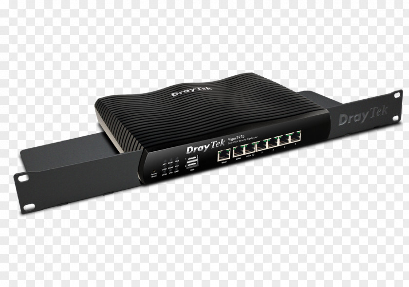 Rack Router DrayTek Gigabit Ethernet Wide Area Network Computer PNG