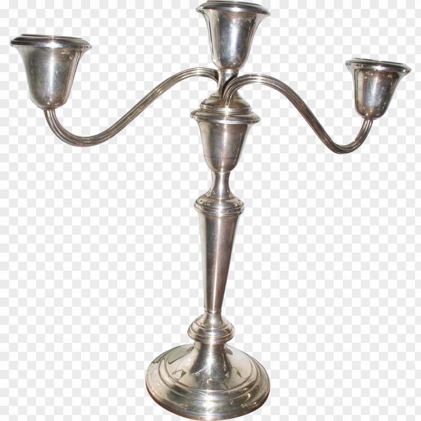 Silver Gorham Manufacturing Company Sterling Candelabra Candlestick PNG