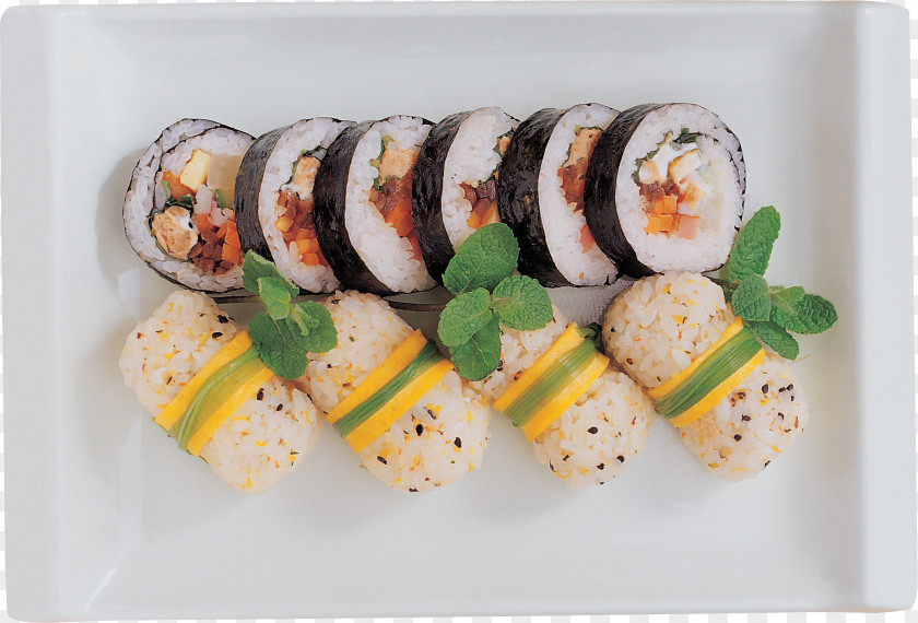 Sushi Platter California Roll Sashimi Onigiri Gimbap PNG