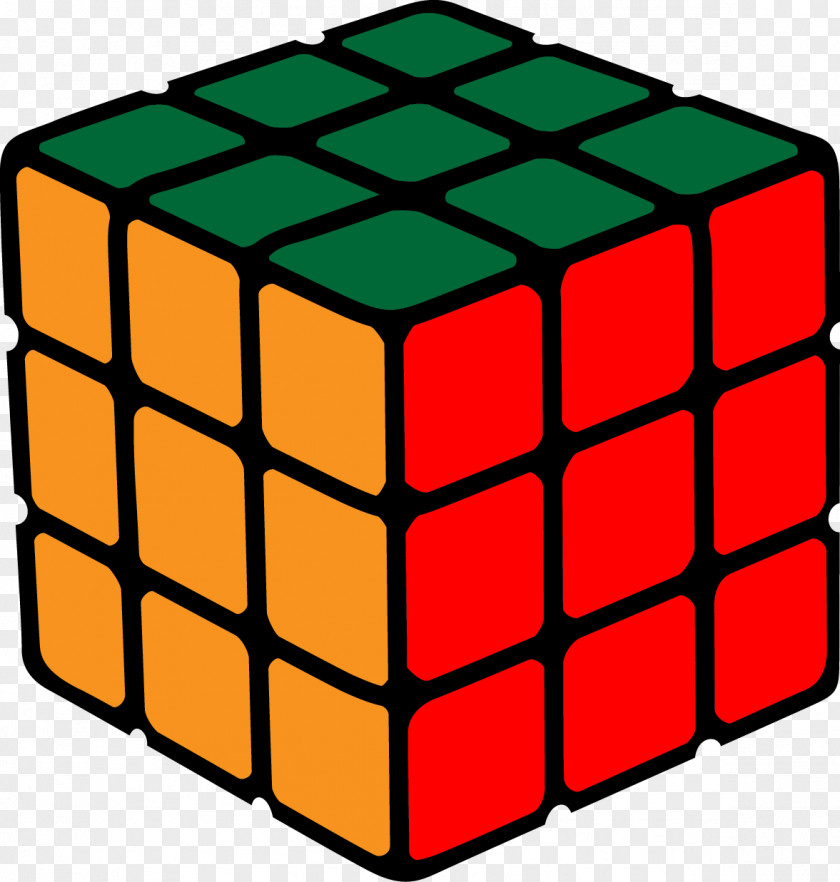 Vector Cube Rubiks Puzzle Clip Art PNG