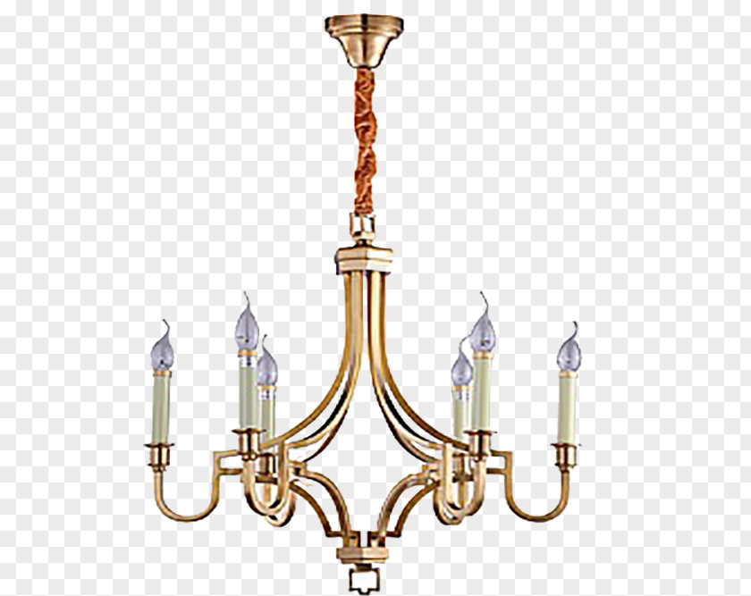Candle Shaped Pendant Lamp Chandelier Light Fixture Ceiling PNG