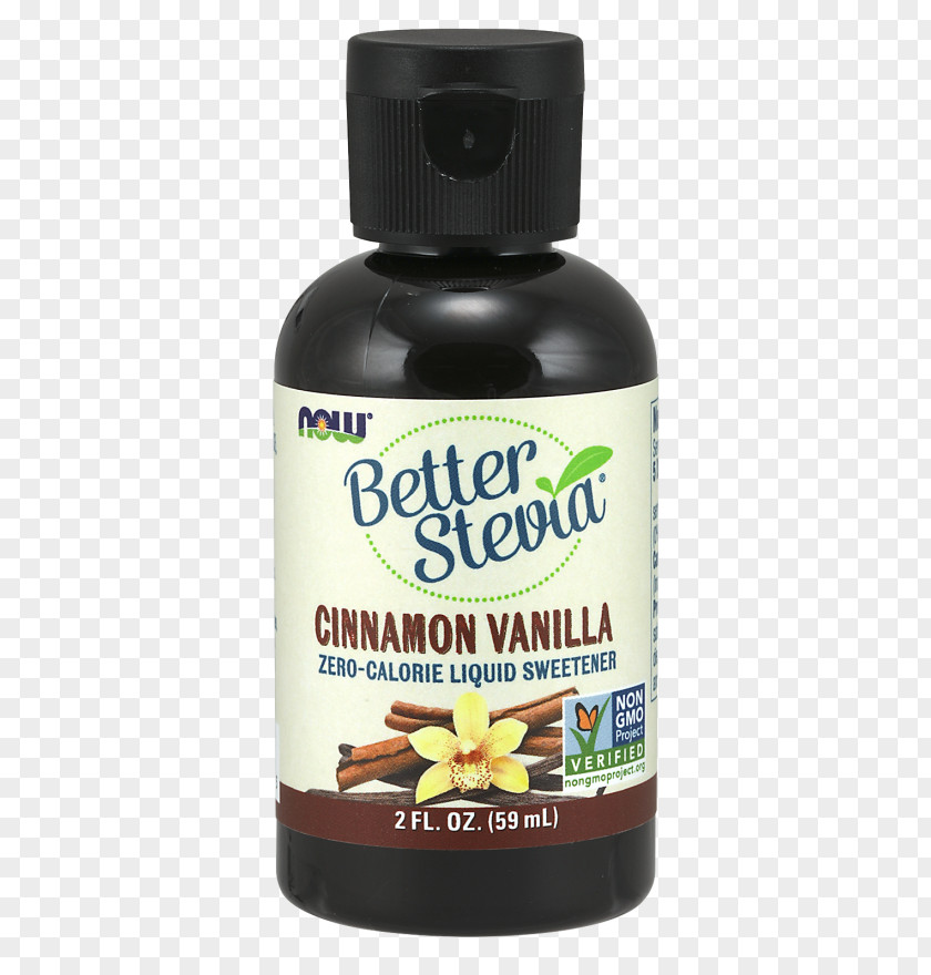 Cinnamon Vanilla NOW Foods Better Stevia Liquid Ingredient Extract PNG