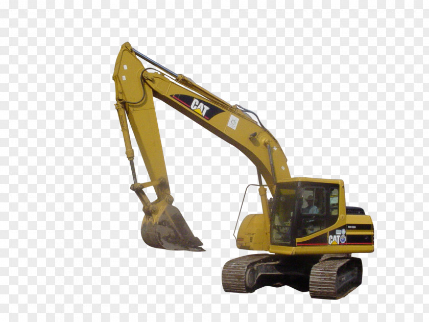 Excavator Caterpillar Inc. Heavy Machinery Backhoe PNG
