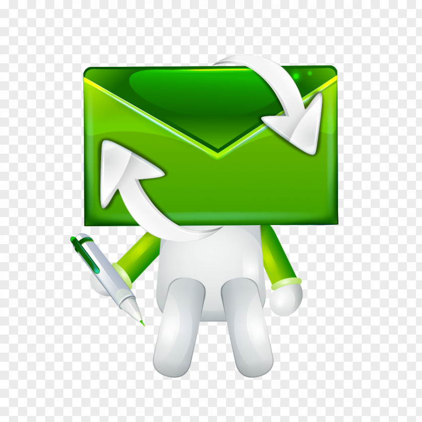 Green Envelope Sims PNG