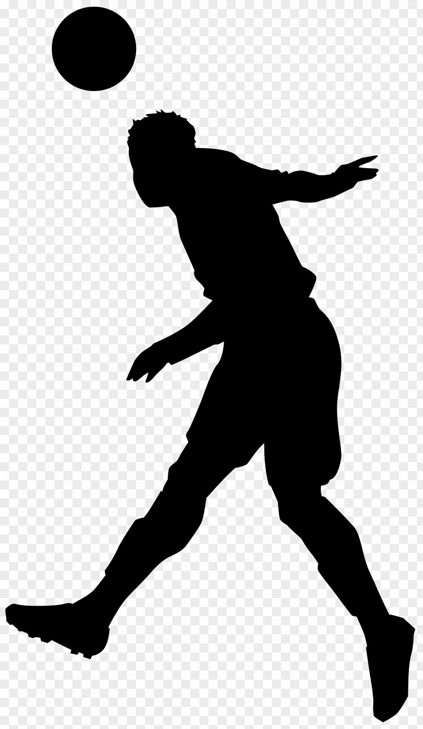 Playing Football Player Silhouette Clip Art PNG