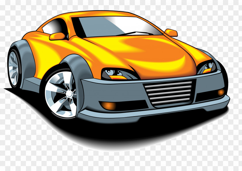 Sports Car Cartoon Vector Elements Shelby Mustang Clip Art PNG