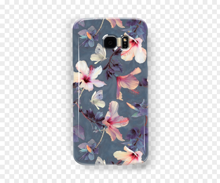 Butterfly Galaxy Floral Design Flower Rosemallows IPhone 7 PNG