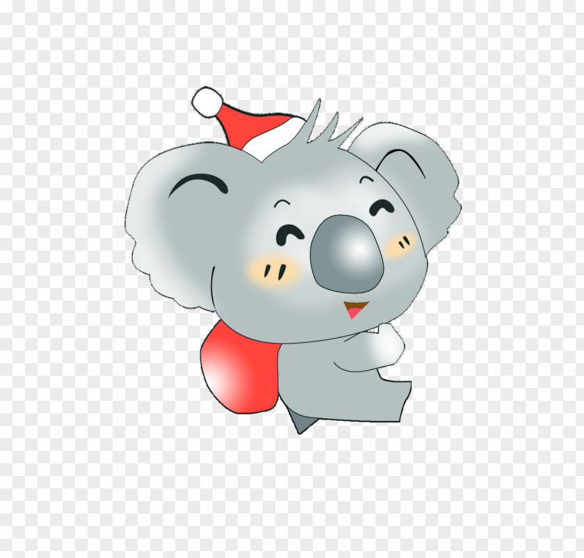 Shy Koala Cartoon Cuteness PNG